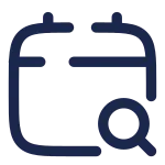 Calendar Search SVG Icon